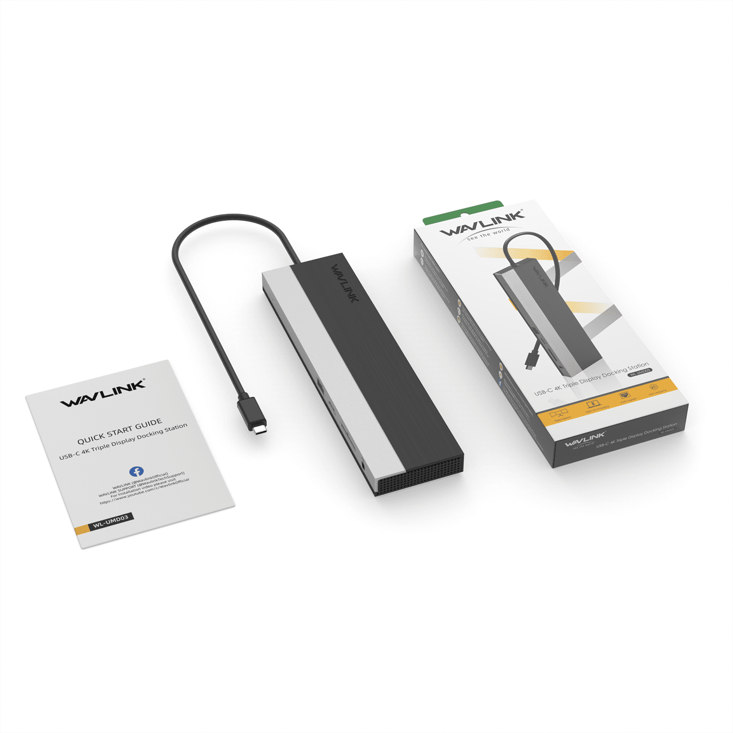 WAVLINK USB C 12-in-1 Hub/ Docking Station,  Triple Display Type-C Adapter with HDMI for Windows / Mac and more