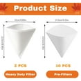 thumbnail image 2 of 12PCS Maple Syrup Filter Set, 2PCS Heavy Duty Maple Filter and 10PCS Pre-Filters for Maples Syrup Filtration, Reusable Non Woven Oil Strainer, Premium Cones Coffee Filter for Home Kitchen Cafes, 2 of 3