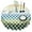 Rainbow Checkerboard, variant on White Polka Dot Black Round Table Cloth,Wrinkle Resistant Table Cover with Polyester,Waterproof Reusable Tableclothes for Easter Birthday Picnic Wedding (Round,60x60inch)