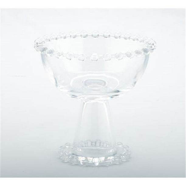 5.5 x 6 in. Glass Beaded Dessert Bowl, Clear