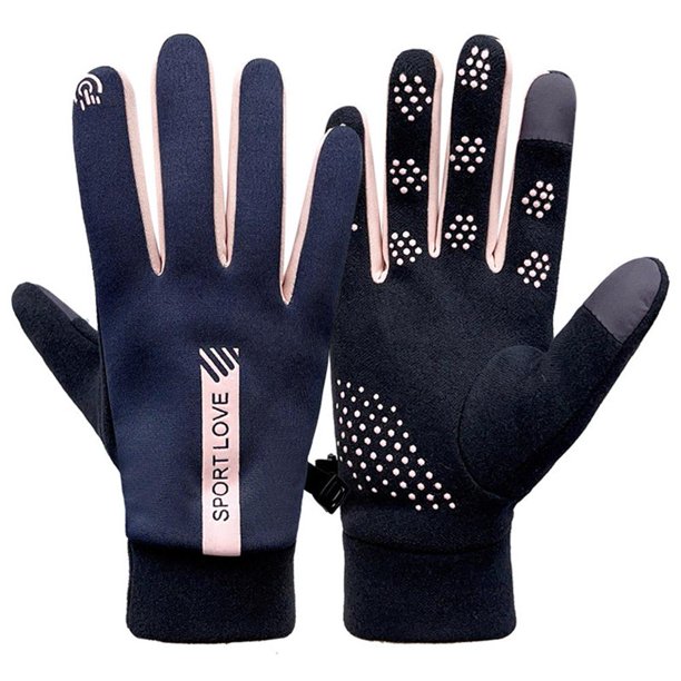 LUVCLS Guantes de invierno para mujer, impermeables, cálidos, para ciclismo, para exteriores, para correr, esquiar, mitones ё△ |в