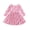 Pink, variant on Toddler Baby Girls Easter Outfits 6 9 12 18 Months 2T 3T Rabbit Egg Print Long Sleeve A-line Dress