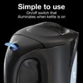 thumbnail image 6 of Proctor Silex Electric Kettle, Tea & Water Kettle with Detachable Cord and Auto-Shutoff, 1L, Black, 6 of 9
