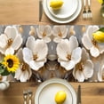 thumbnail image 4 of Table Runner Tulip Table Decoration for Kitchen Dinning Abstract Watercolor Flower Table Decoration for Indoor Outdoor Party Wedding Decor 13x90inch, 4 of 7