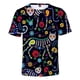 thumbnail image 2 of Sugar Skull Mexico Camiseta Anime Dibujos animados Anime 3D Día de la Independencia Mexicana Día de los Muertos Adulto Impresión 3D, 2 of 5