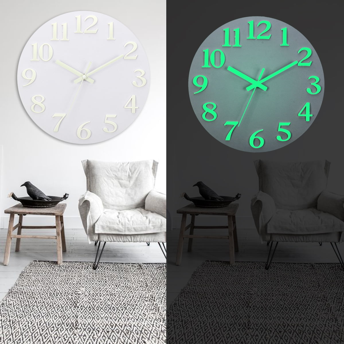 silent wall clock movement