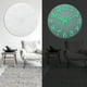 Lumineux dans la Chambre à Coucher de Salon de Quartz Blanc Silencieux d'Horloge de Mur Sombre – image 1 sur 12