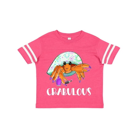 

Inktastic Crabulous Cute Hermit Crab with Purple Nail Polish Gift Toddler Boy or Toddler Girl T-Shirt