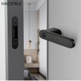 thumbnail image 3 of HACXFBLE Cerradura de puerta del dormitorio silenciosa magnética minimalista, cerraduras de puerta silenciosas de aleación de Zinc, cerraduras mecánicas de baño, accesorios de cerradura de manija de m, 3 of 4