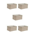 thumbnail image 1 of maskred Sac de Rangement Robuste et Durable pour Armoire pour Espace Bien Organisé Boîte de Rangement Pliable avec Poignée en Coton Multifonctions Beige 5 Set, 1 of 6