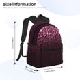 thumbnail image 2 of Fotbe Pink Glitter Sparkles A Mochila Ligera Casual para Laptop para Hombres y Mujeres, Mochila Impermeable de Uso Diario, Mochila para Universidad, 2 of 5
