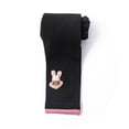 thumbnail image 1 of Elastic Keep Warm Children's Wear Cotton Nine-point Pants Girl Leggings Rabbit Kids Tights BLACK M, 1 of 8