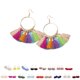 thumbnail image 2 of Pendientes Llamativos de Moda Qarigey con Borlas Bohemias para Mujer Blanco, 2 of 6