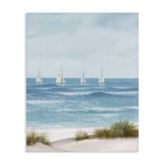 Stupell Industries Coastal Boats Sailing Away Canvas Art, 16 x 20, by Lorenzo Collective