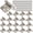 Silver, variant on 1/2" Overlay Matte Black Self Closing Cabinet Hinges, 20 Pcs(10 Pair) Flush Mount Kitchen Bathroom Cabinet Door Hardware