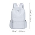 thumbnail image 3 of HHGBAD Large Capacity Backpack, Ergonomic Straps, Multiple Compartments, Durable Design, Everyday Use, Ideal for Classes and Commuting,Light Gray, 3 of 6