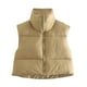 thumbnail image 3 of Chaleco corto de invierno para mujer, ligero, sin mangas, cálido, para exteriores, chaleco acolchado, chaleco, Tops, abrigo Fridja  qr1123, 3 of 4