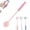 Pink, variant on 12.4" Silicone Bottle Brush, 3-in-1 Ergonomic Long Handled Cleaning Cup Brush,Water Bottle Cleaner,Deep Cleaning for Baby Bottles,Glassware, Narrow Neck Containers