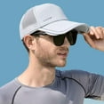 thumbnail image 7 of Sun Visor Hats for Men Women Retractable Brim Adjustable UV Protection Mesh Baseball Cap, 7 of 7