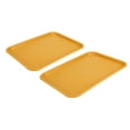 thumbnail image 3 of Food Tray, Stackable 2pcs Lunch Tray  For Restaurants Yellow, 3 of 8