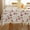 Floral, variant on Larponder Vinyl Tablecloth with Flannel Backing Rectangle , 116% Waterproof & Oil Proof Plastic Floral Table Cloth, Heavy Duty Table Cover for Dining, Party, Indoor, Outdoor
