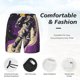 thumbnail image 3 of Balery Astronaut Floating purple Space Bañador para hombre, shorts de playa de secado rápido con entrepierna y forro de compresión-X-Large, 3 of 6