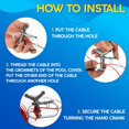 thumbnail image 5 of 100ft Plastic Coated Cable ft Plastic Coated Cable Pool Cover Cable and Ratchet Pool Cover Cable and, 5 of 5