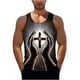 thumbnail image 1 of Camisas de Suéter Casual Moda Impresión Cuello Redondo sin Mangas Tanque Deportivo para Hombres, 1 of 6