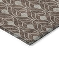 thumbnail image 4 of 3' X 5' Chocolate And Beige Geometric Washable Indoor Outdoor Area Rug, 4 of 5
