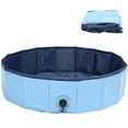 thumbnail image 1 of Pet PVC Leakproof Bathtub Foldable Shower Water Pool Bathing Tub Supply for Cats and DogsS Blue, 1 of 9
