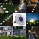 thumbnail image 5 of Luces solares para exteriores (8 unidades), 8 luces LED solares para suelo, blanco frío de 6000 K, IP65 a prueba de agua, focos solares empotrables para caminos, patios, terrazas e iluminación subterr, 5 of 5