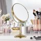 thumbnail image 4 of Freestanding Tabletop Makeup Mirror 8 Inch Double Sided 1x 3 X Magnification 360 Degree Swivel-8in,3x-golden, 4 of 4