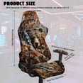 thumbnail image 7 of Jeiento Camo Bear Computer Chair Cover with Armrest Covers American Flag Gaming Chair Cover Anti-Scratch Gaming Chair Slipcover Easy Installation for Home, Shop, Living Room, Office, 7 of 7
