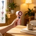 thumbnail image 7 of Cooling Handheld Fan USB Rechargeable Digital Display Wind Speed Adjustable Low Noise Lightweight Portable Cooling Device For Outdoor Travel Office Classroom Daily Use(Pink), 7 of 7