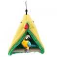 thumbnail image 2 of LHCER Triangle Plush Cage Hammock, Bird Happy Tent, Bird Hammock, Cockatiels For Small Parakeets, 2 of 8