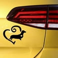 thumbnail image 3 of Walbest Car Sticker Removable Vehicle Dachshund Love Heart Decor Decal, 3 of 5