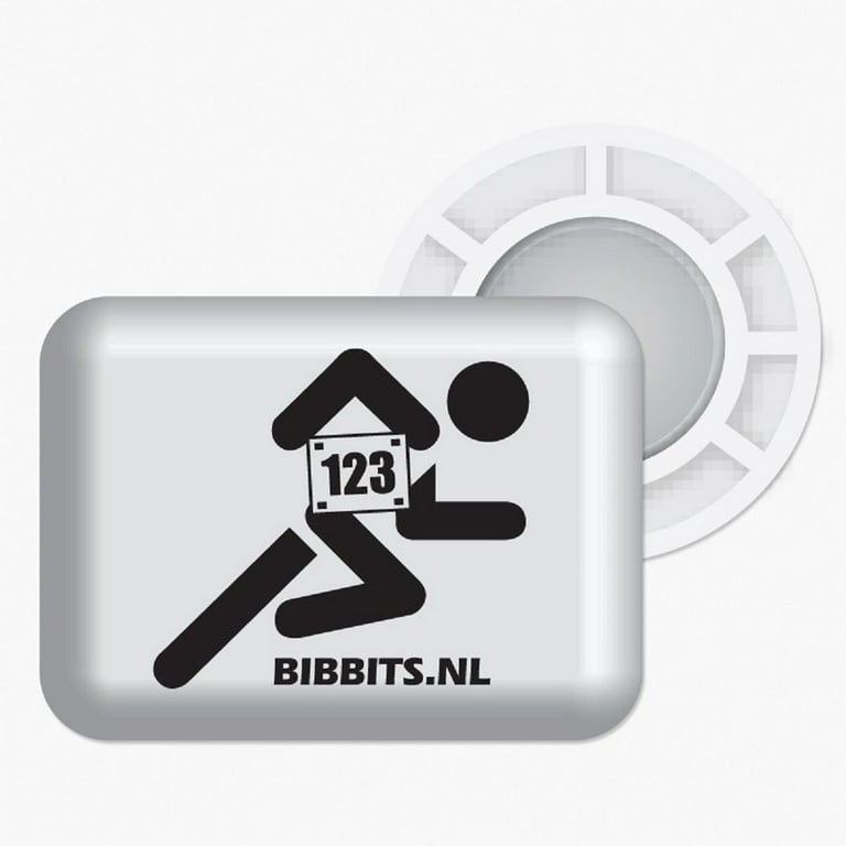 BibBits / Magnetic Race Bib Holders-Blue, Runner