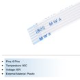 thumbnail image 4 of Flexible Flat Cable, 30mm 1mm Pitch 6 Pins FPC FFC Flexible Ribbon Cable 10Pcs, 4 of 6