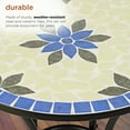 thumbnail image 5 of Alpine Corporation Blue and Beige Mosaic Bistro Set, 3-Piece, 5 of 11