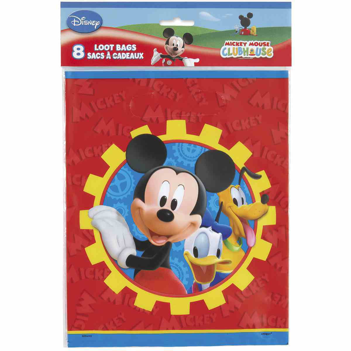 Mickey Mouse Clubhouse Goofy Donald Duck Party/Loot Bags 6 Per Pack 