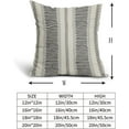 thumbnail image 5 of eikunn 18”x18” Boho Rustic Black & Gray Polyester Decorative Pillow Covers, Invisible Zipper (2 Count), 5 of 6