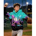 thumbnail image 4 of Aideaone Boys Hoodies 3D Graphic Sweatshirt Cool Lightweight Pullover Hoodie for Kids 6-16 Years, 4 of 7