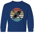 thumbnail image 3 of Inktastic Kayaking Gift Retro Kayak Boating Long Sleeve Youth T-Shirt, 3 of 5