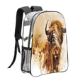 thumbnail image 3 of Kdxio Yak Clear Backpack, Transparent Bookbag for School for Women Men, Capacity Clear Bag for College, Travel, 3 of 7