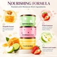 thumbnail image 4 of 3 Pcs Bee Lip Balm Honey Pot, Honey & Strawberry Lip Mask Propolis Moisturizing Hydrating Prevention Dry and Cracked Lip Scrubs Exfoliator (Honey+Strawberry+Apple Lime), 4 of 7