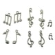 thumbnail image 2 of 40 Piezas de Plata Mezclada Nota Musical Colgante con Abalorios Fabricación de Joyas, 2 of 5