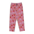 thumbnail image 4 of Goofa Cute Strawberry Printed Soft Pajama Pants for Women, Wide Leg Comfy Casual Lounge Yoga Pants-Medium, 4 of 9