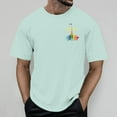 thumbnail image 2 of Playeras Lisas Para Hombre, Camiseta De Manga Corta Sin Mangas Para Deportes Al Aire Libre, De Verano, Para Hombre, Con Estampado De Cocotero, 2 of 4
