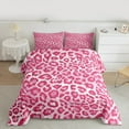 thumbnail image 2 of jejeloiu Leopard Print Bedding Comforter Set,Western Cowgirl Twin Comforter Sets,Pink White Bedding Set For Girls Kids,Ultra Soft Home Decor Reversible,2 Pieces, 2 of 8