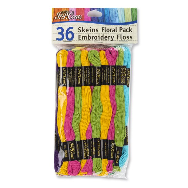 J & P Coats Embroidery Floss Value Pack, 1 Each